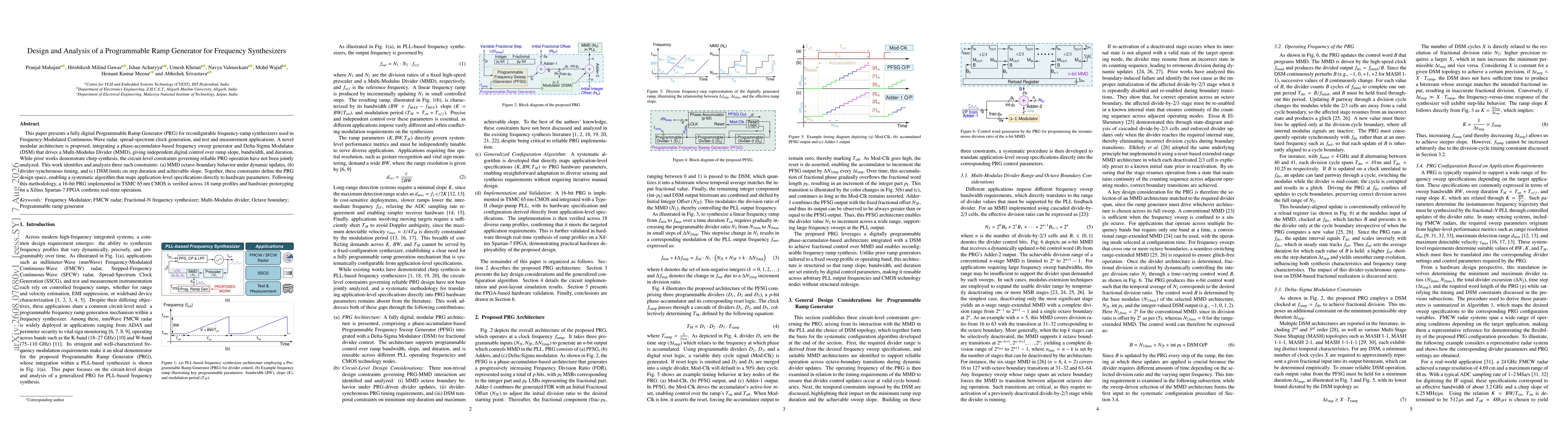 Thumbnail for Design and Analysis of a Programmable Ramp Generator for Frequency Synthesizers