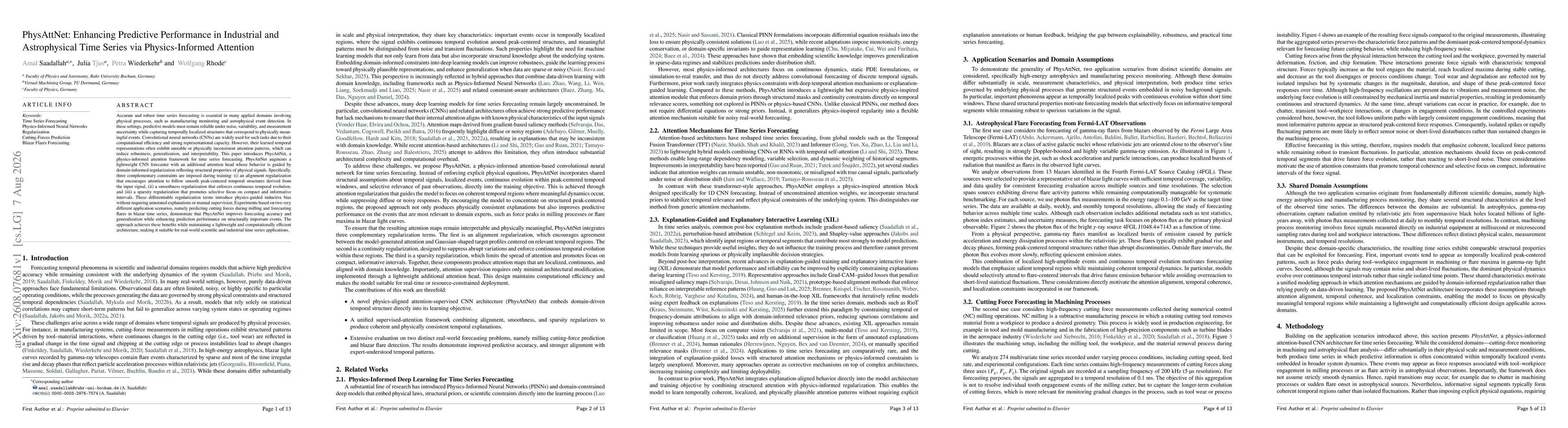 Thumbnail for PhysAttNet: Enhancing Predictive Performance in Industrial and Astrophysical Time Series via Physics-Informed Attention