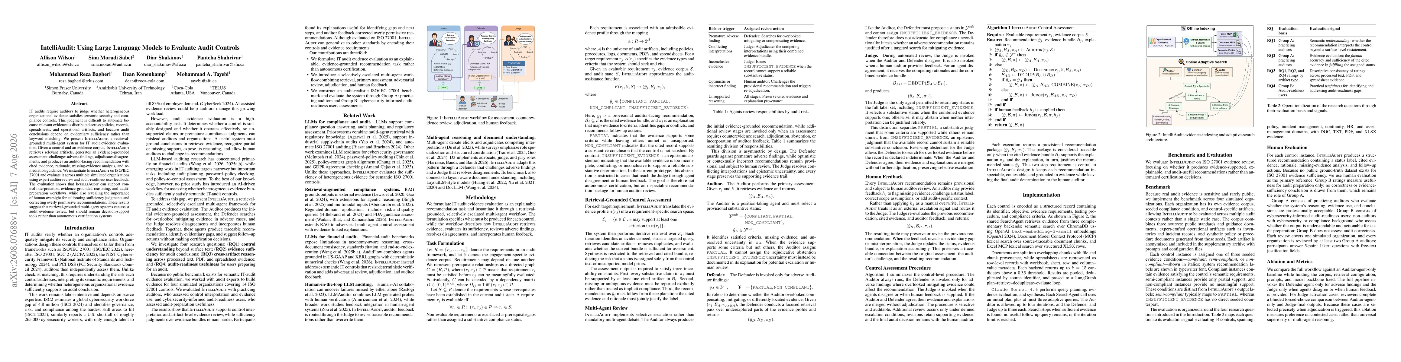 Thumbnail for IntelliAudit: Using Large Language Models to Evaluate Audit Controls