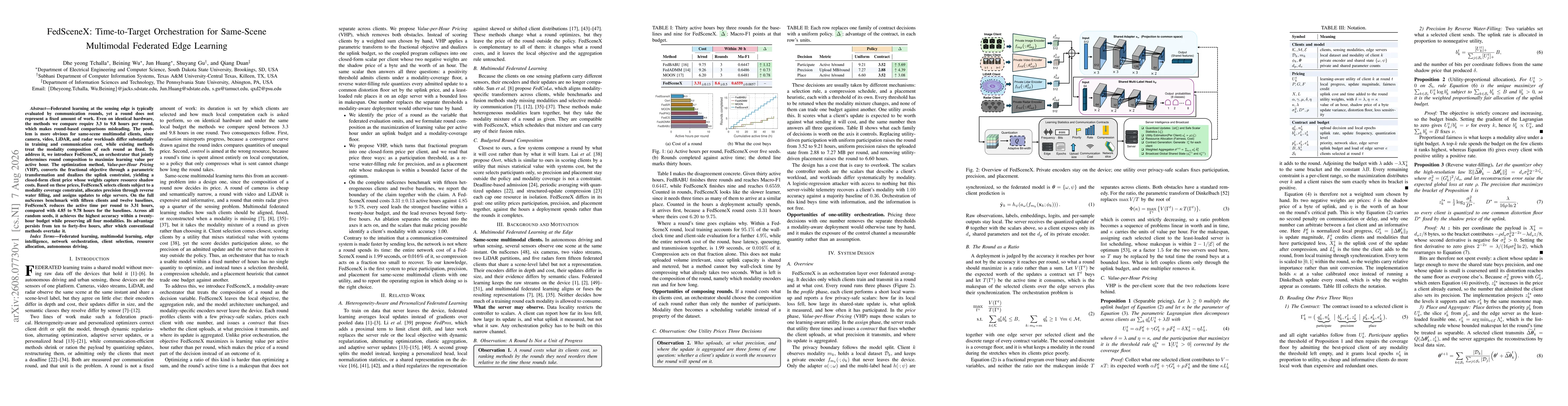 Thumbnail for FedSceneX: Time-to-Target Orchestration for Same-Scene Multimodal Federated Edge Learning