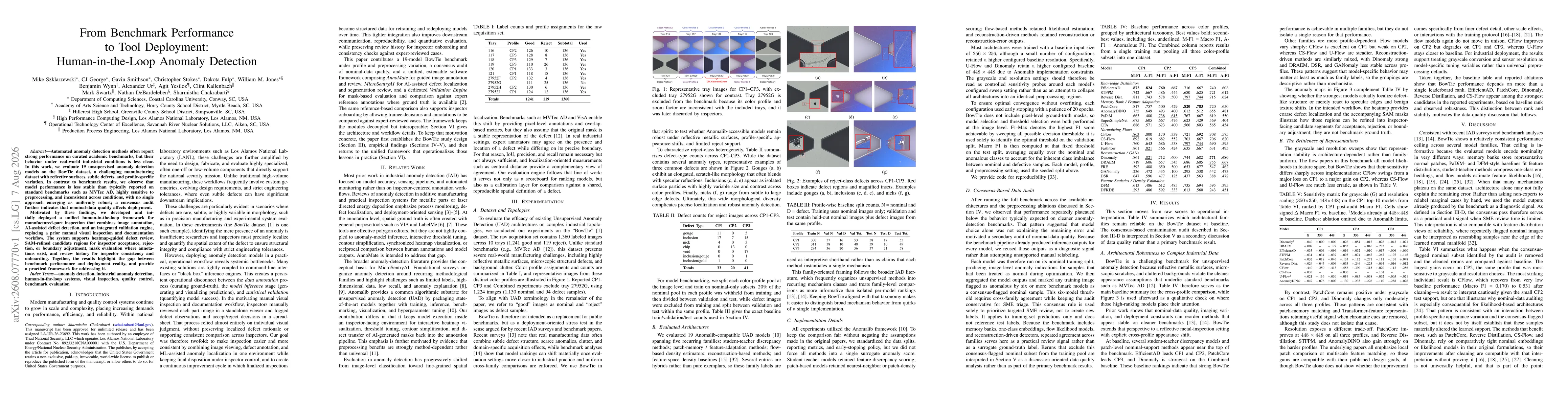 Thumbnail for From Benchmark Performance to Tool Deployment: Human-in-the-Loop Anomaly Detection