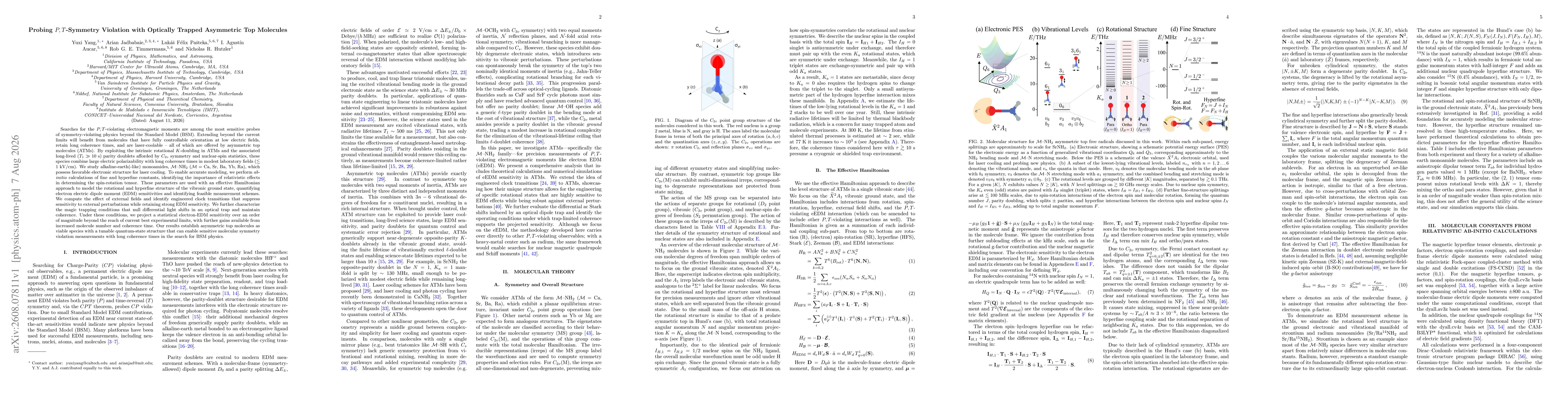 Thumbnail for Probing $P,T$-Symmetry Violation with Optically Trapped Asymmetric Top Molecules