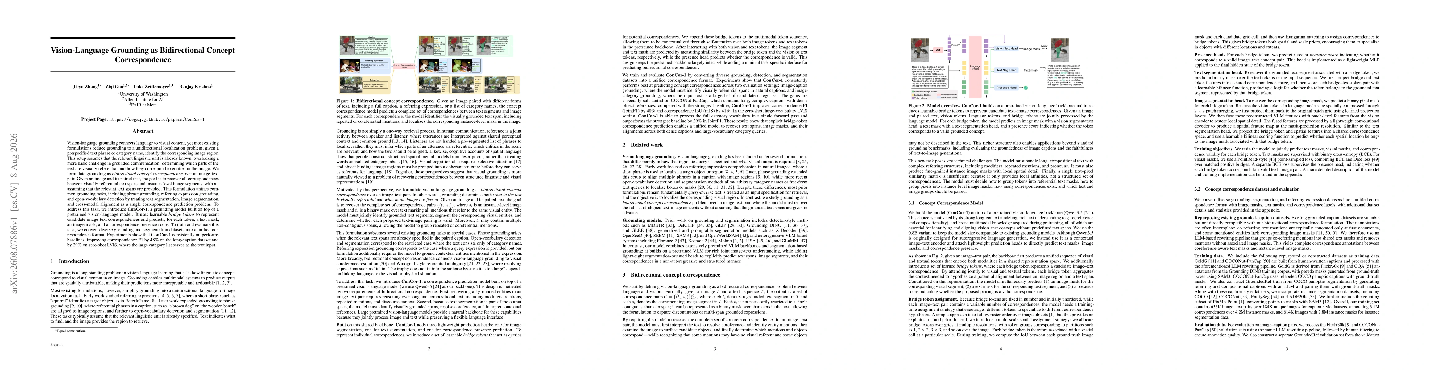 Thumbnail for Vision-Language Grounding as Bidirectional Concept Correspondence