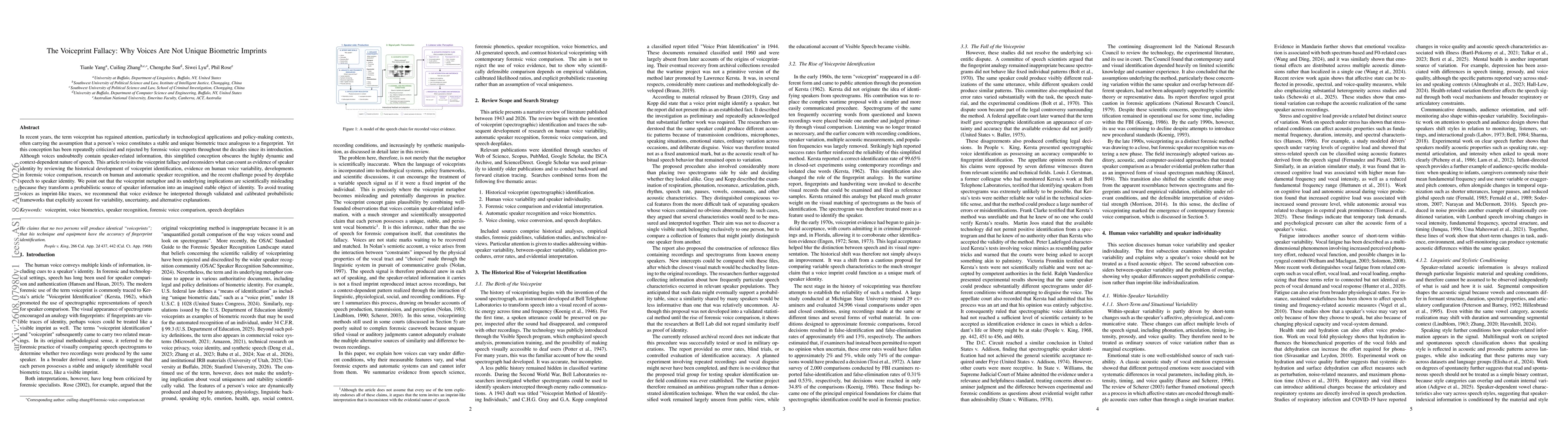 Thumbnail for The Voiceprint Fallacy: Why Voices Are Not Unique Biometric Imprints