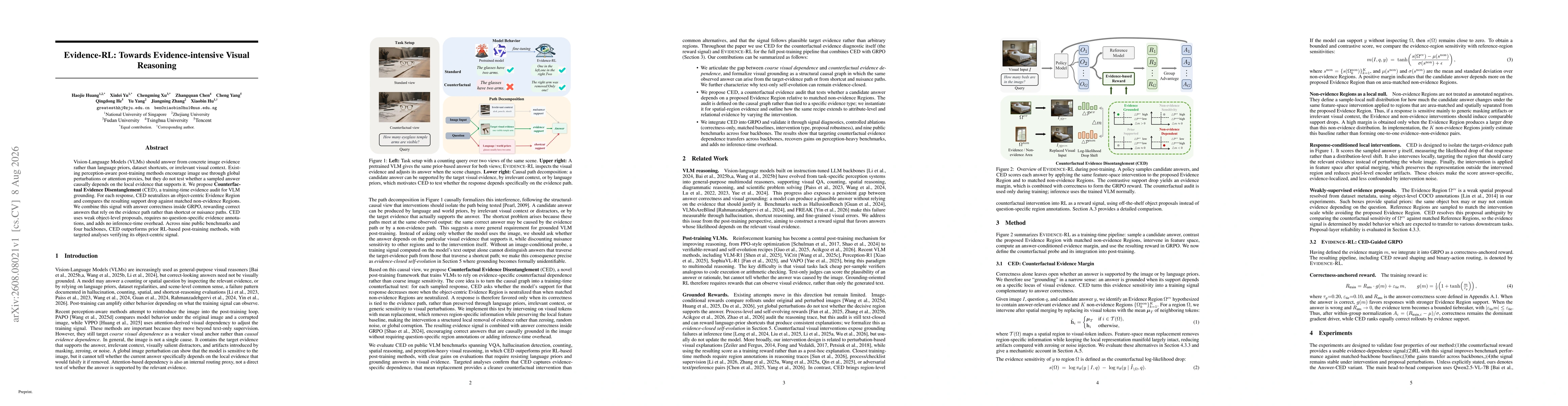 Thumbnail for Evidence-RL: Towards Evidence-intensive Visual Reasoning