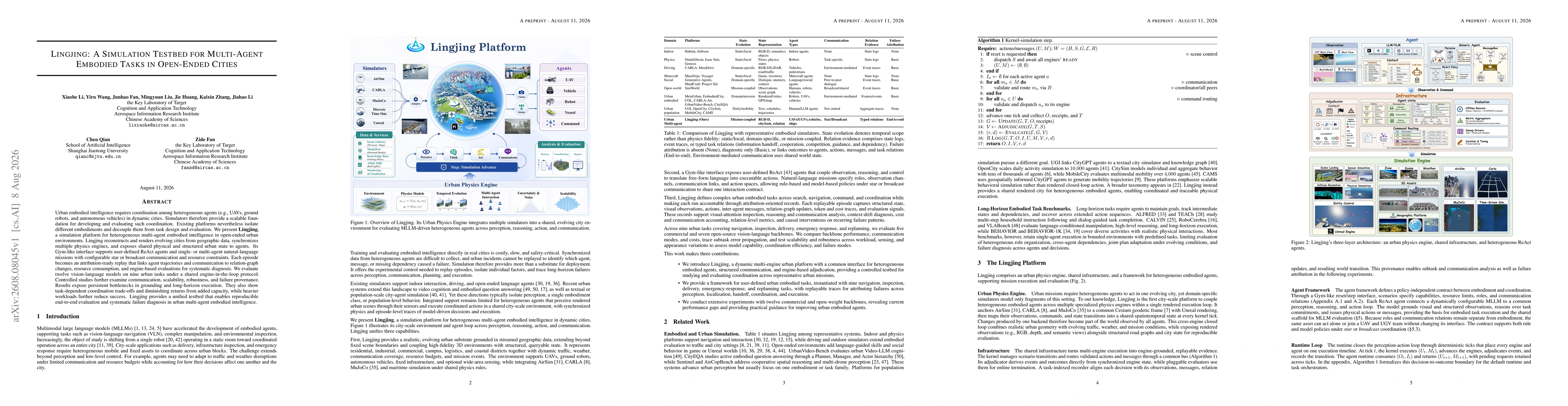 Thumbnail for Lingjing: A Simulation Testbed for Multi-Agent Embodied Tasks in Open-Ended Cities
