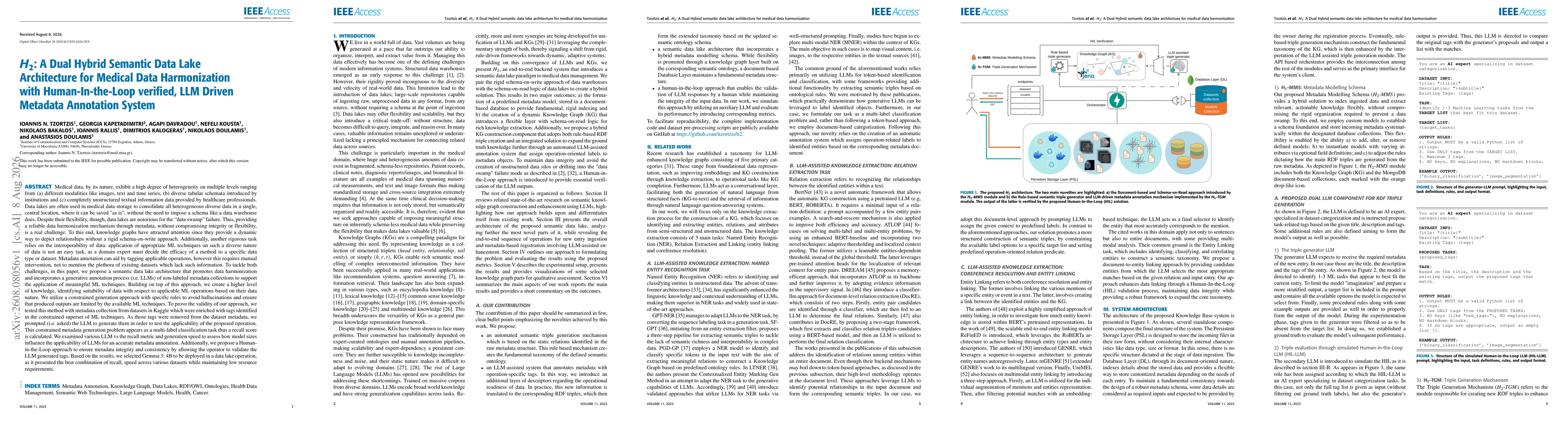 Thumbnail for H2: A Dual Hybrid Semantic Data Lake Architecture for Medical Data Harmonization with Human-In-the-Loop verified, LLM Driven Metadata Annotation System