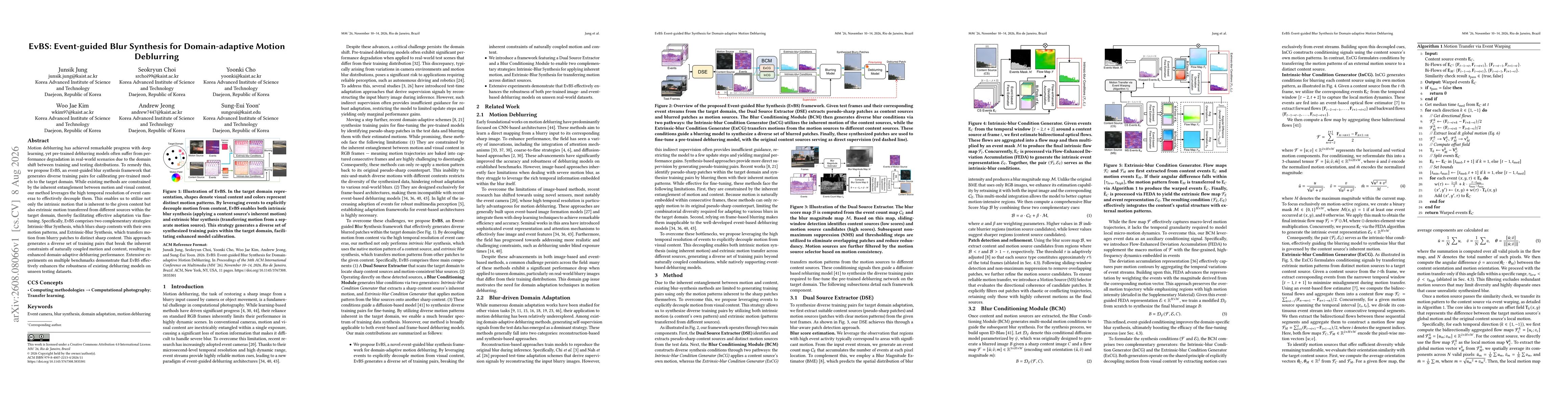 Thumbnail for EvBS: Event-guided Blur Synthesis for Domain-adaptive Motion Deblurring