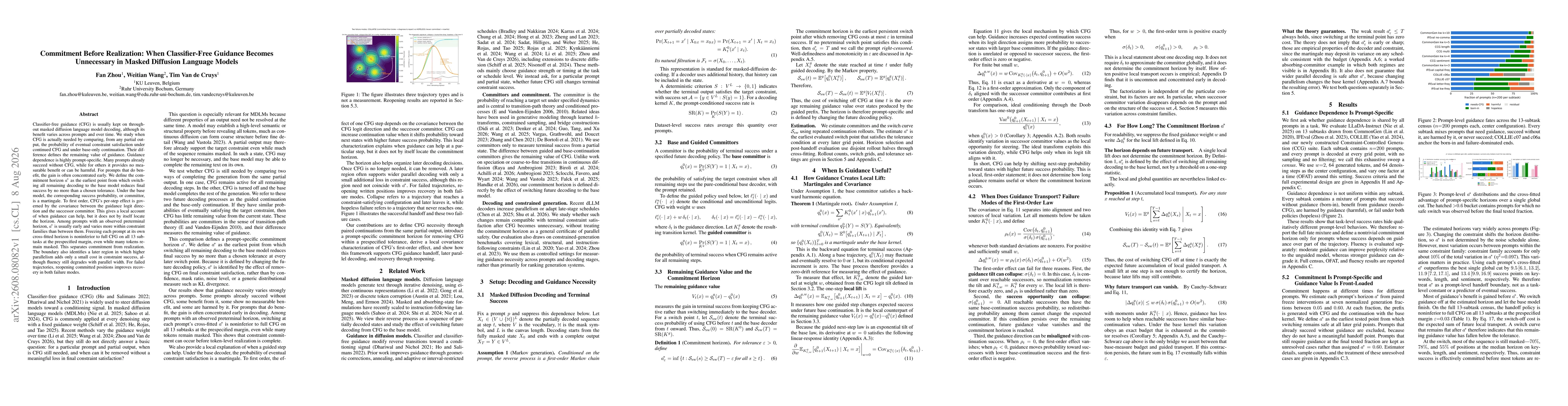 Thumbnail for Commitment Before Realization: When Classifier-Free Guidance Becomes Unnecessary in Masked Diffusion Language Models
