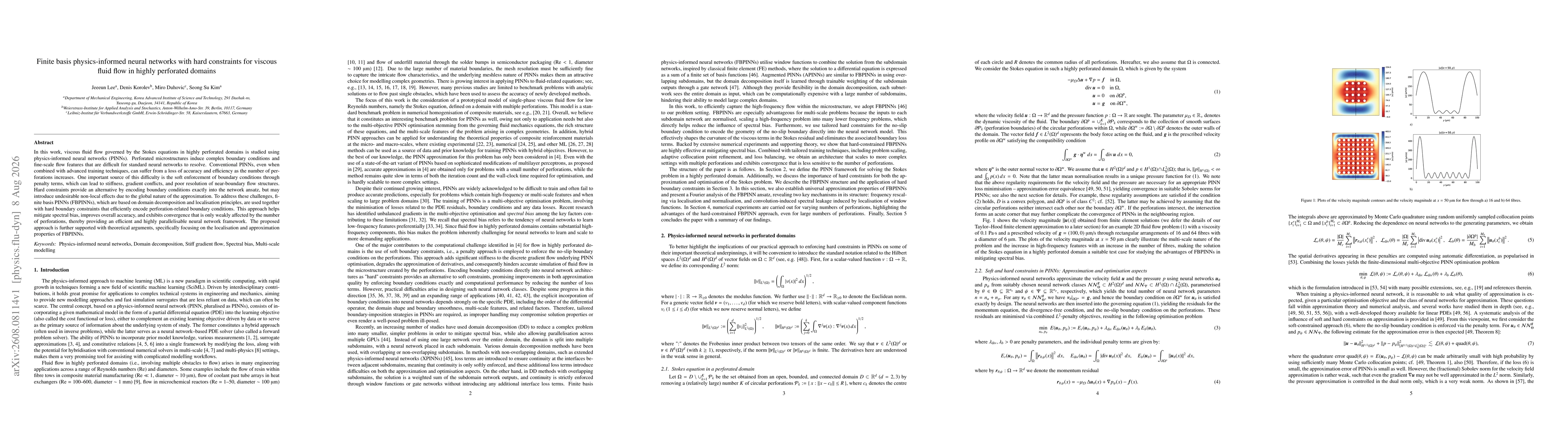 Thumbnail for Finite basis physics-informed neural networks with hard constraints for viscous fluid flow in highly perforated domains
