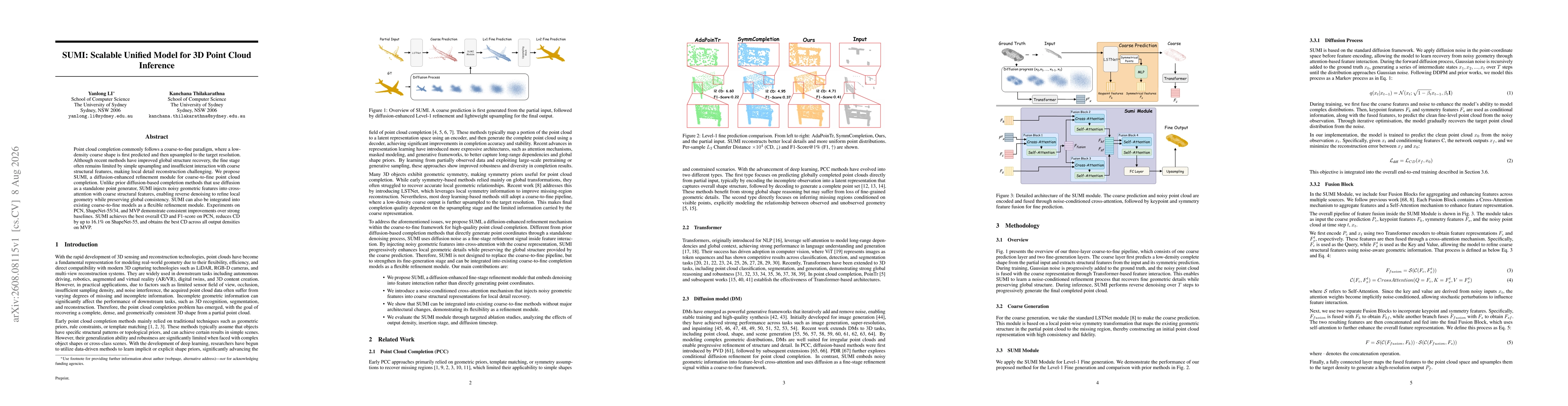 Thumbnail for SUMI: Scalable Unified Model for 3D Point Cloud Inference