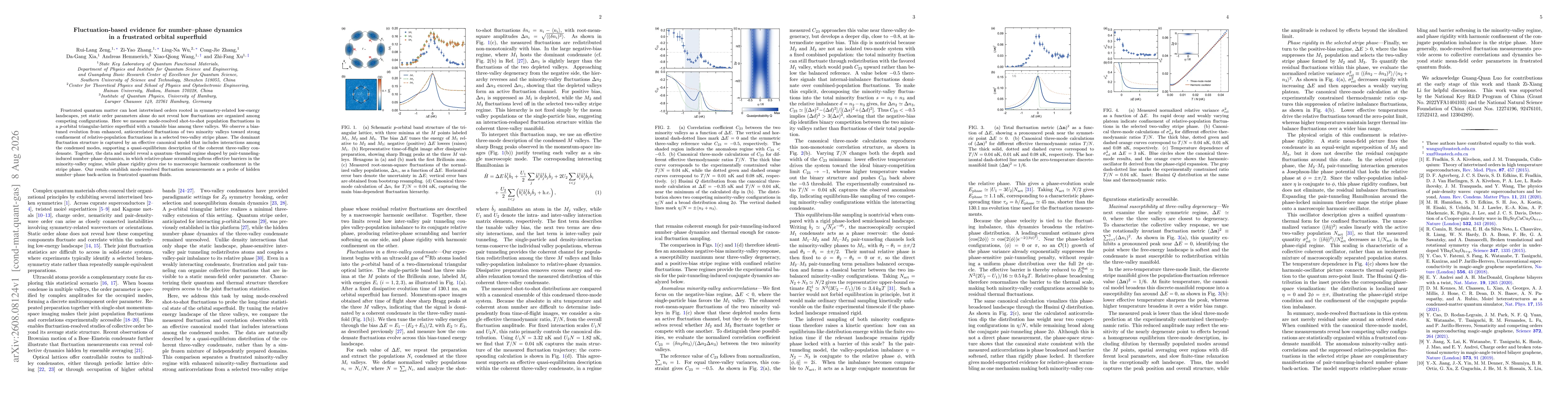 Thumbnail for Fluctuation-based evidence for number--phase dynamics in a frustrated orbital superfluid