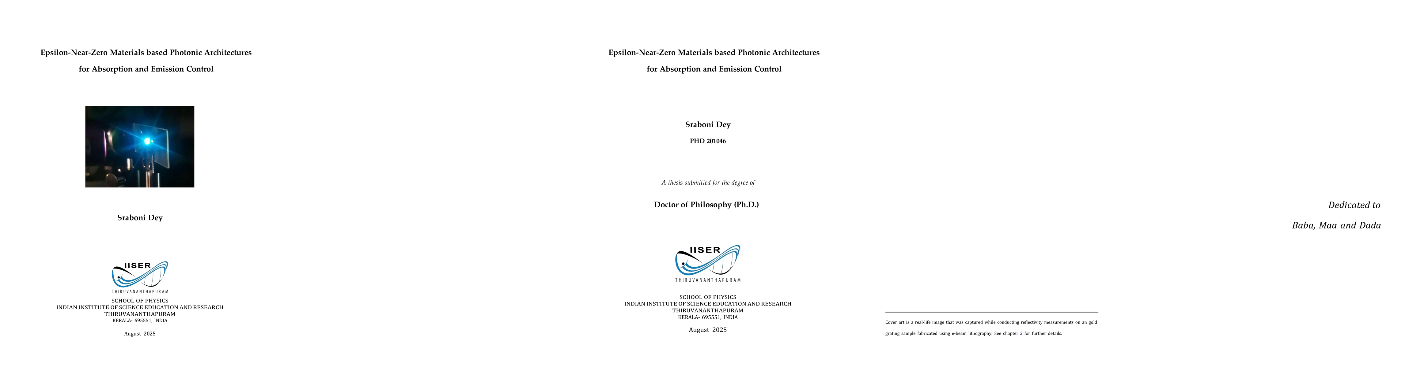Thumbnail for Epsilon-Near-Zero Materials based Photonic Architectures for Absorption and Emission Control