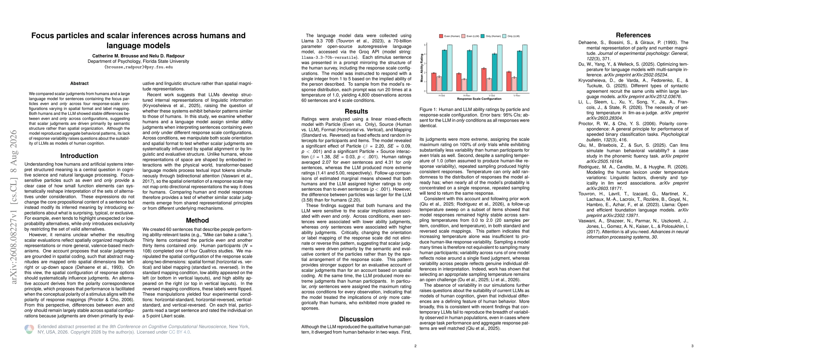 Thumbnail for Focus particles and scalar inferences across humans and language models