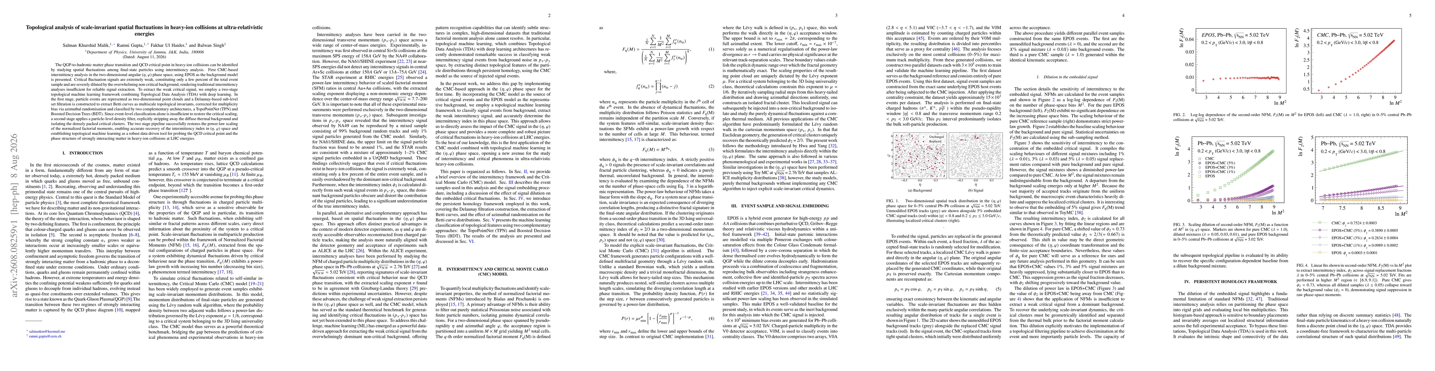 Thumbnail for Topological analysis of scale-invariant spatial fluctuations in ultrarelativistic heavy-ion collisions