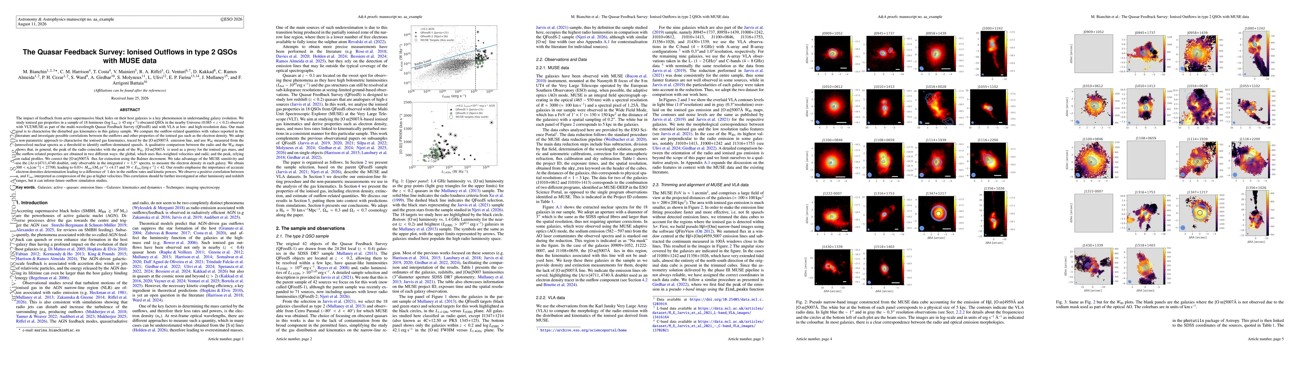 Thumbnail for The Quasar Feedback Survey: Ionised Outflows in type 2 QSOs with MUSE data