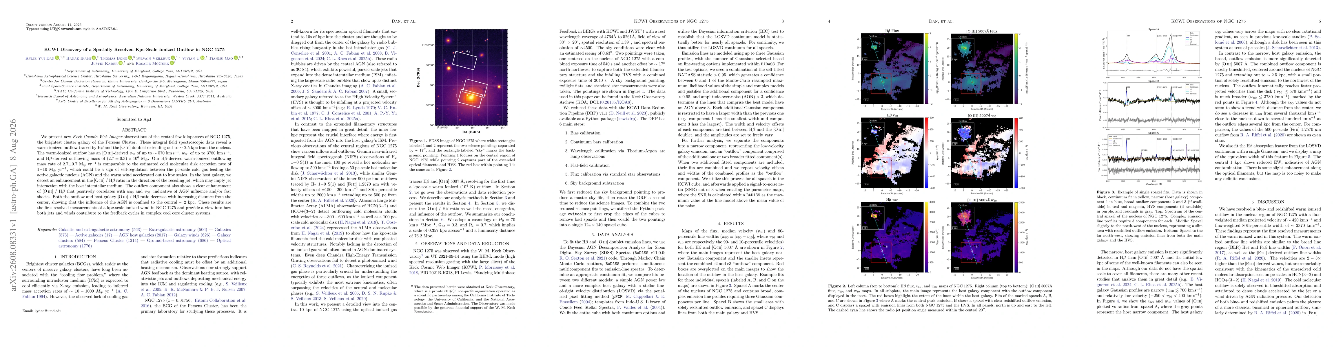 Thumbnail for KCWI Discovery of a Spatially Resolved Kpc-Scale Ionized Outflow in NGC 1275