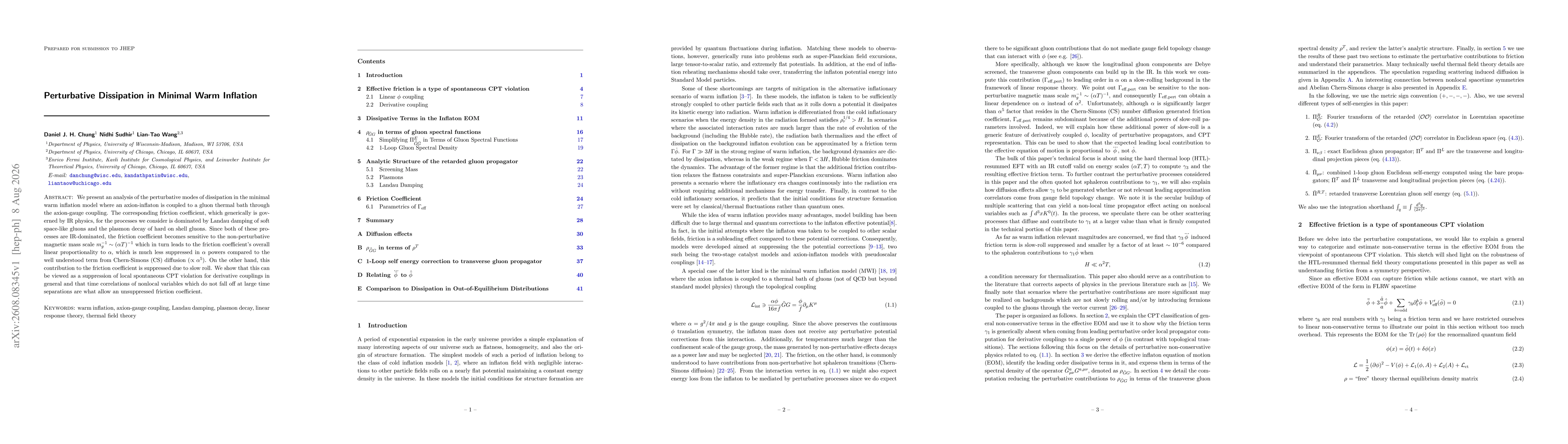 Thumbnail for Perturbative Dissipation in Minimal Warm Inflation