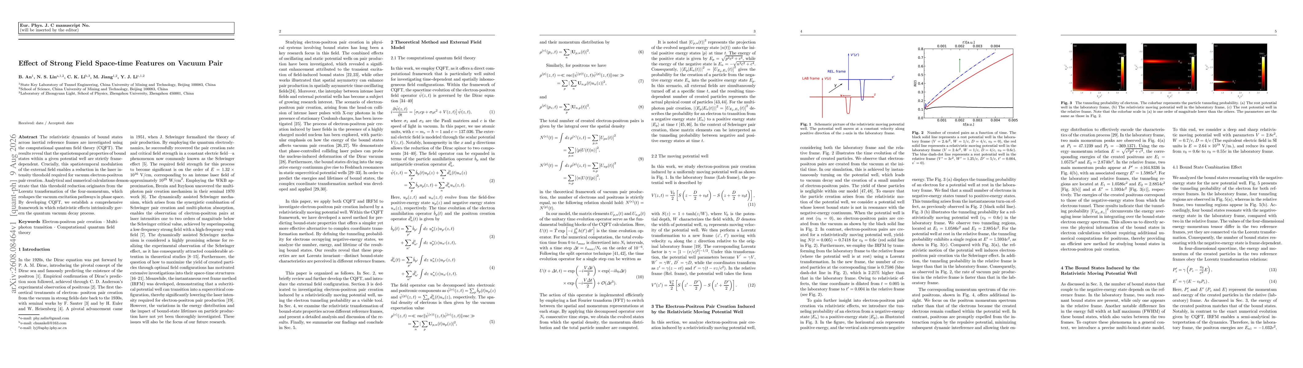 Thumbnail for Effect of Strong Field Space-time Features on Vacuum Pair