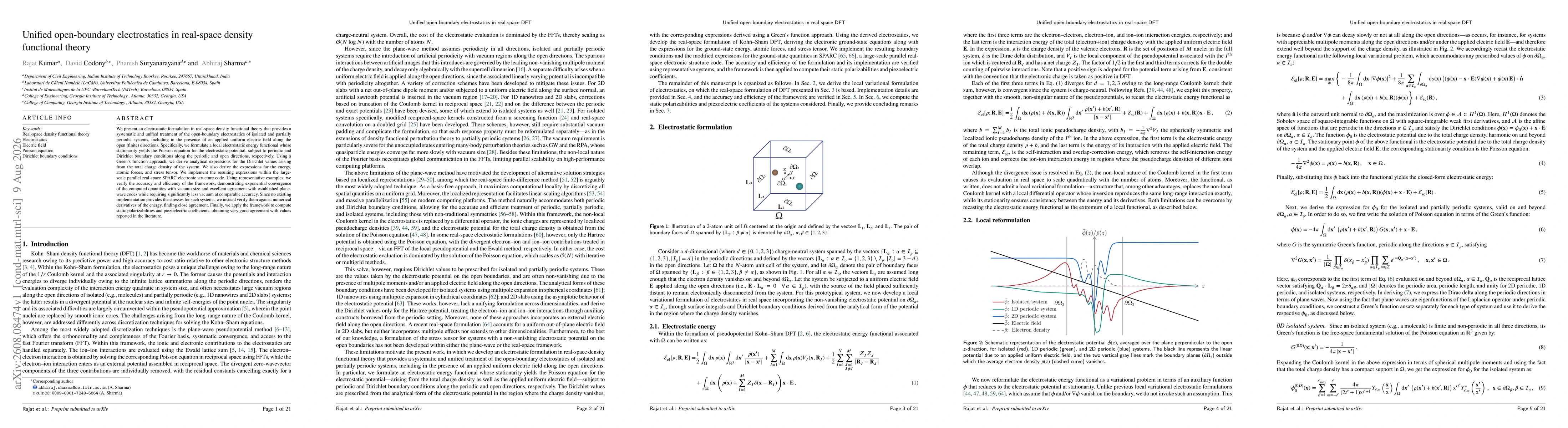Thumbnail for Unified open-boundary electrostatics in real-space density functional theory