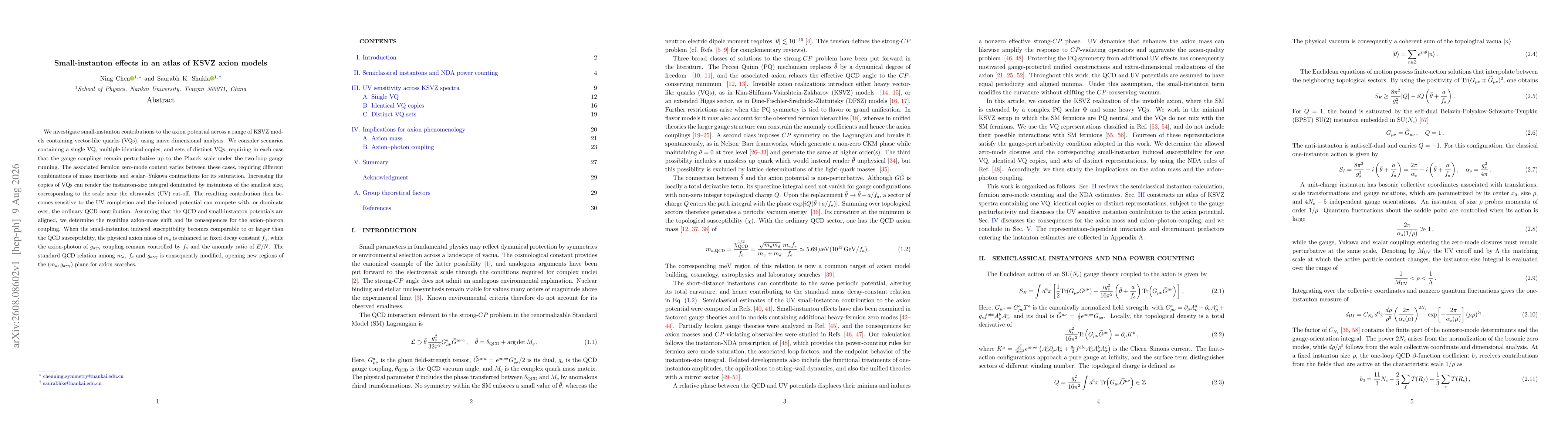 Thumbnail for Small-instanton effects in an atlas of KSVZ axion models