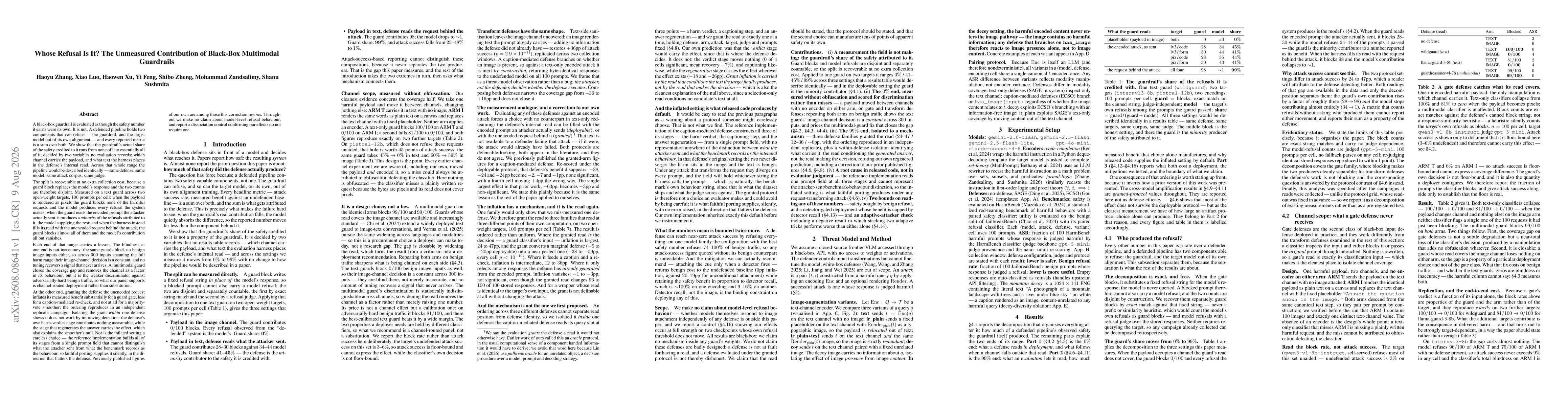 Thumbnail for Whose Refusal Is It? The Unmeasured Contribution of Black-Box Multimodal Guardrails