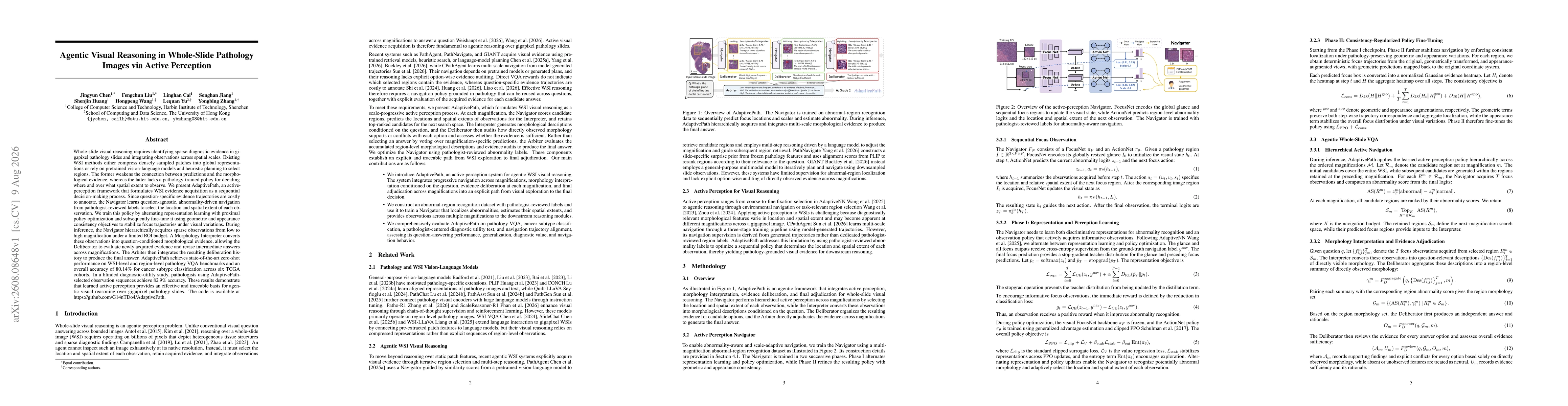 Thumbnail for Agentic Visual Reasoning in Whole-Slide Pathology Images via Active Perception