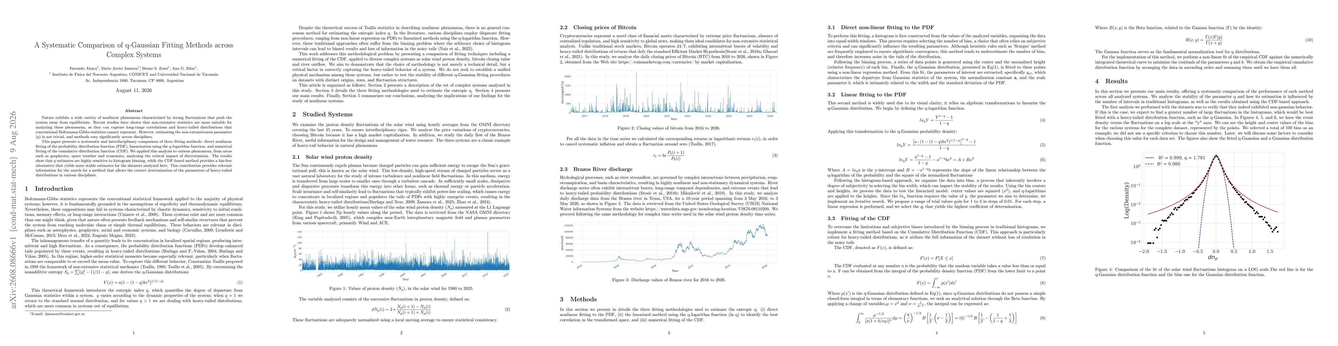 Thumbnail for A Systematic Comparison of q-Gaussian Fitting Methods across Complex Systems