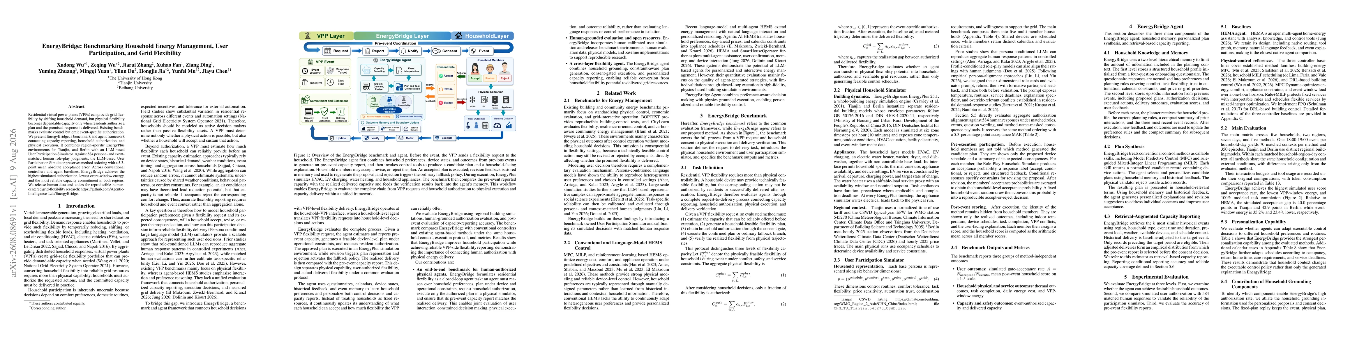 Thumbnail for EnergyBridge: Benchmarking Household Energy Management, User Participation, and Grid Flexibility