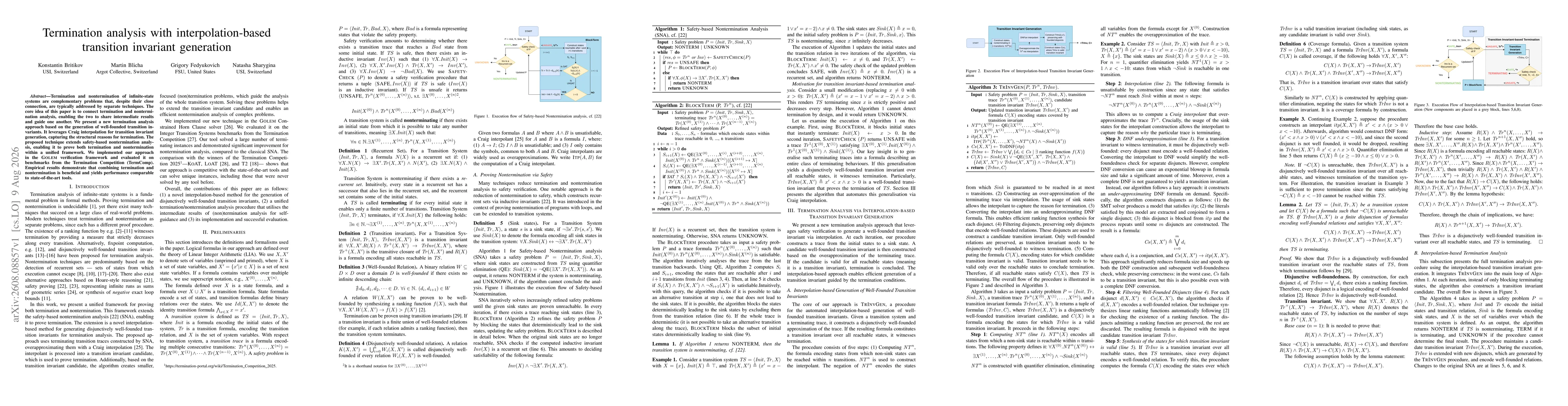 Thumbnail for Termination analysis with interpolation-based transition invariant generation