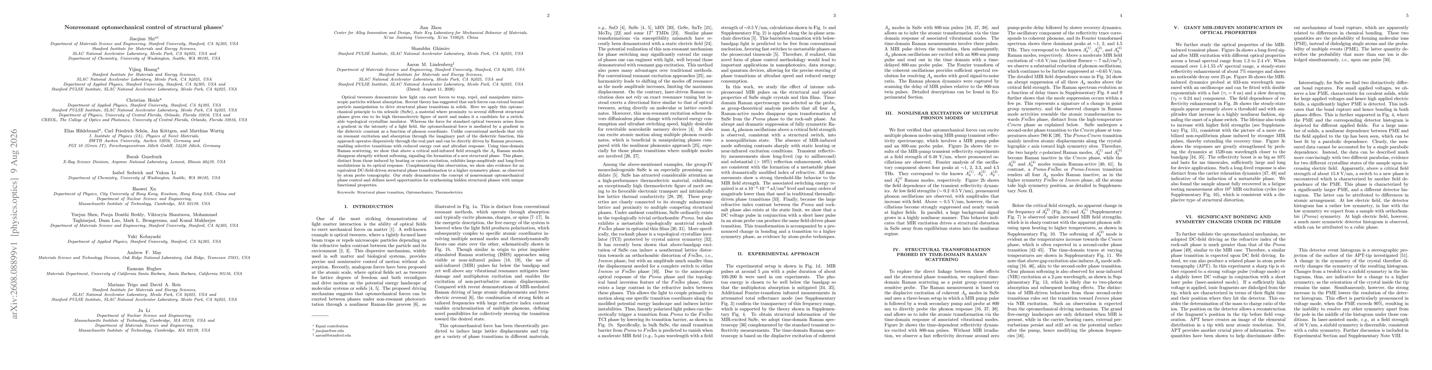 Thumbnail for Nonresonant optomechanical control of structural phases