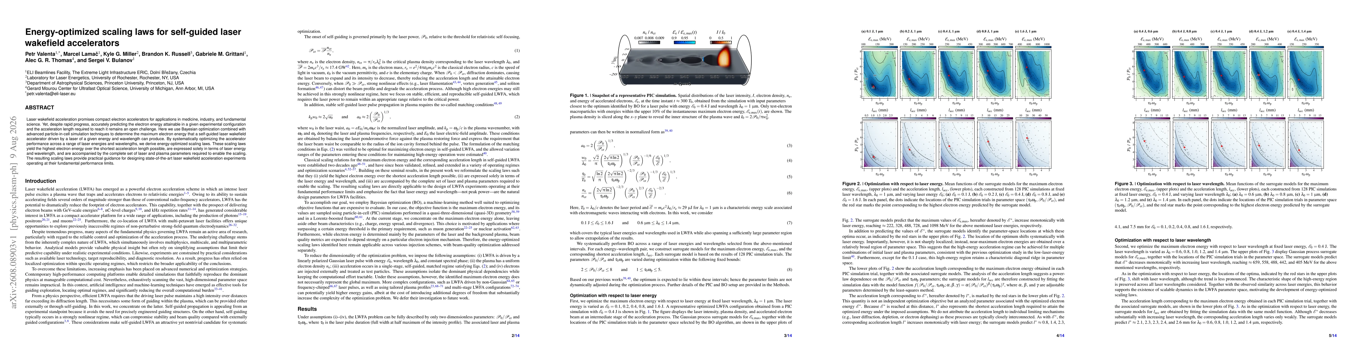 Thumbnail for Energy-optimized scaling laws for self-guided laser wakefield accelerators
