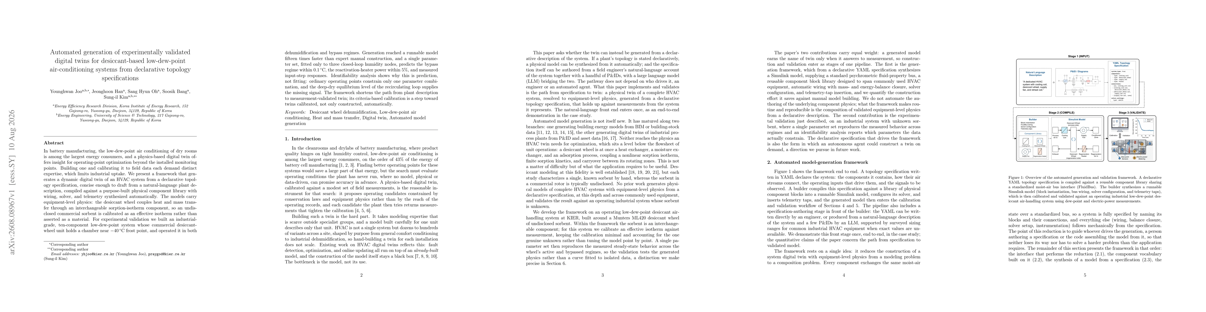 Thumbnail for Automated generation of experimentally validated digital twins for desiccant-based low-dew-point air-conditioning systems from declarative topology specifications