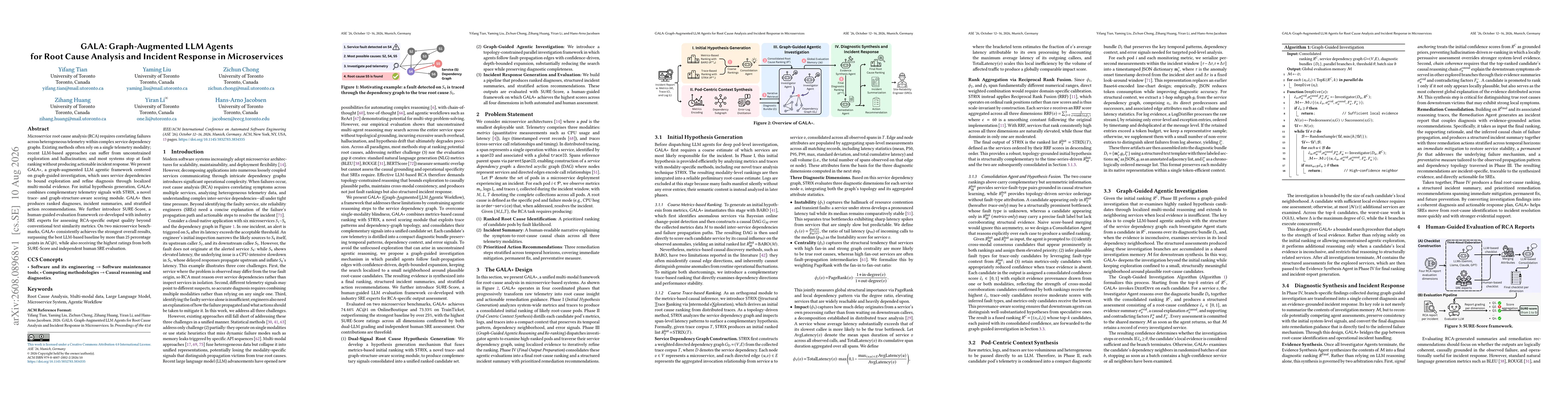 Thumbnail for GALA: Graph-Augmented LLM Agents for Root Cause Analysis and Incident Response in Microservices