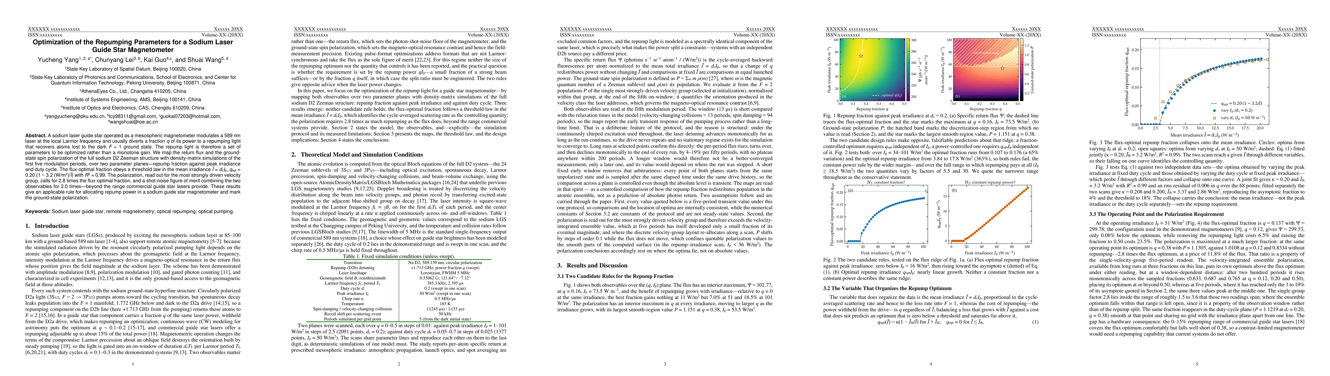 Thumbnail for Optimization of the Repumping Parameters for a Sodium Laser Guide Star Magnetometer