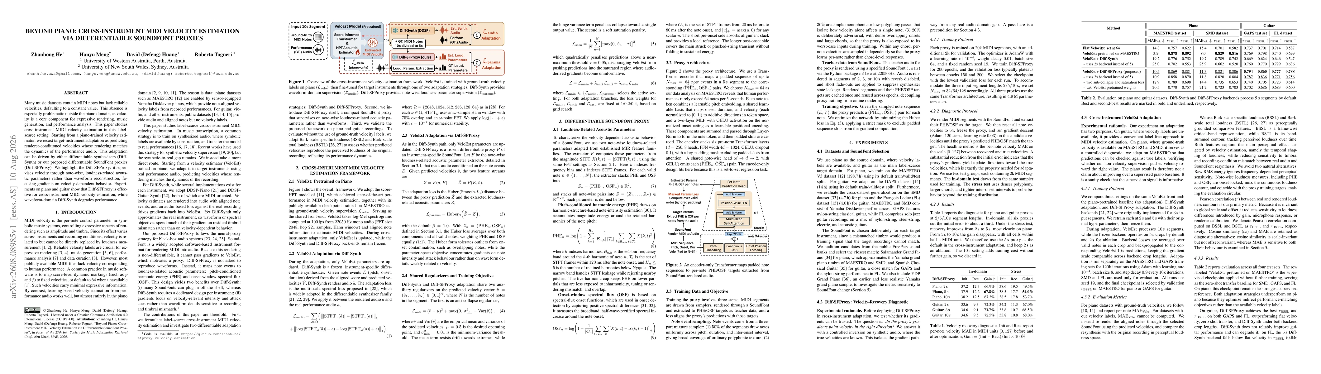 Thumbnail for Beyond Piano: Cross-Instrument MIDI Velocity Estimation via Differentiable SoundFont Proxies