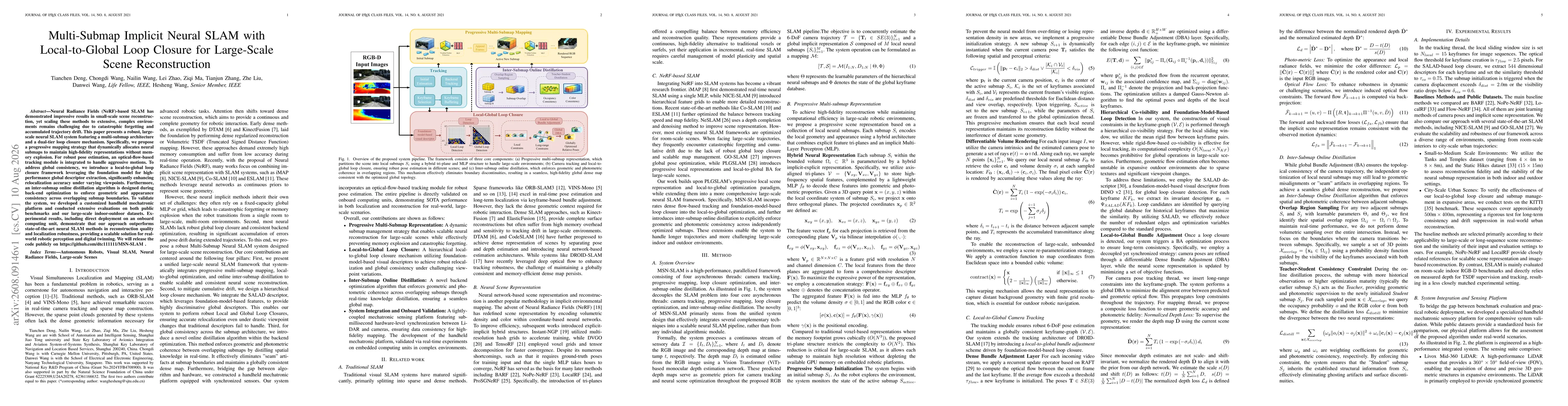 Thumbnail for Multi-Submap Implicit Neural SLAM with Local-to-Global Loop Closure for Large-Scale Scene Reconstruction