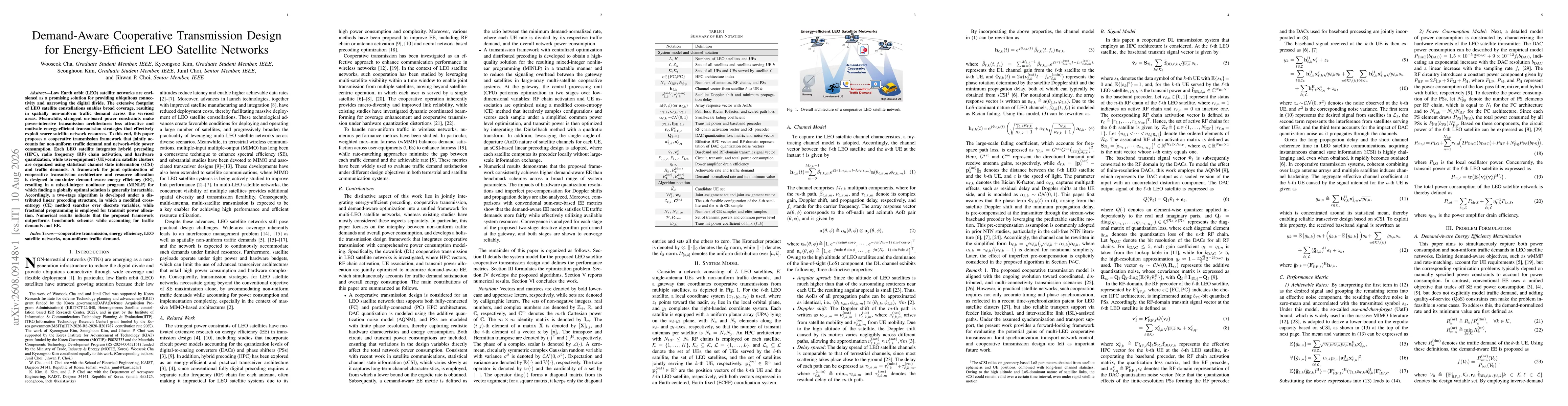 Thumbnail for Demand-Aware Cooperative Transmission Design for Energy-Efficient LEO Satellite Networks