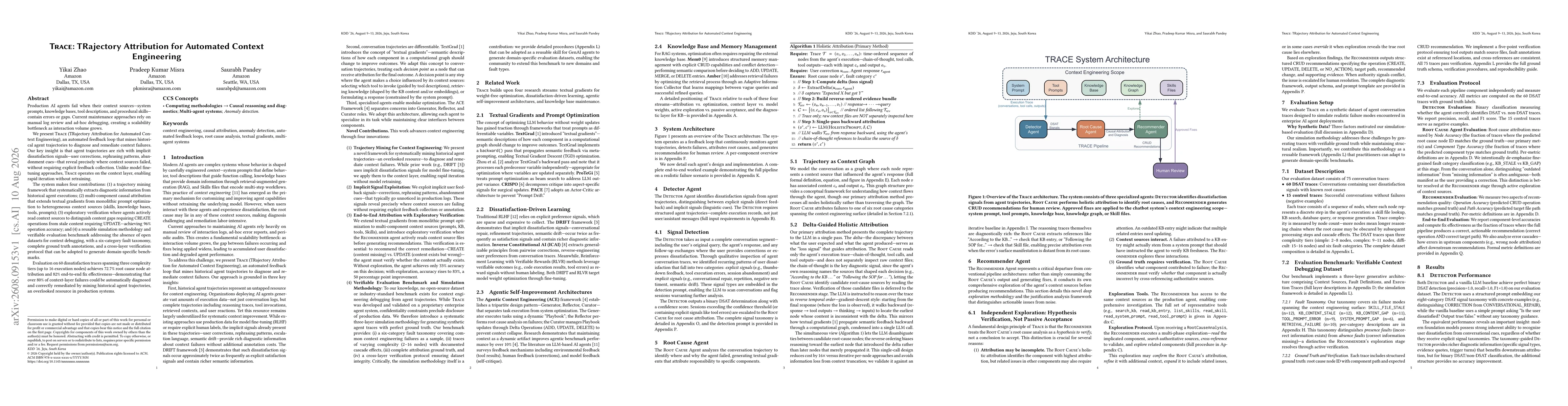 Thumbnail for TRACE: TRajectory Attribution for Automated Context Engineering