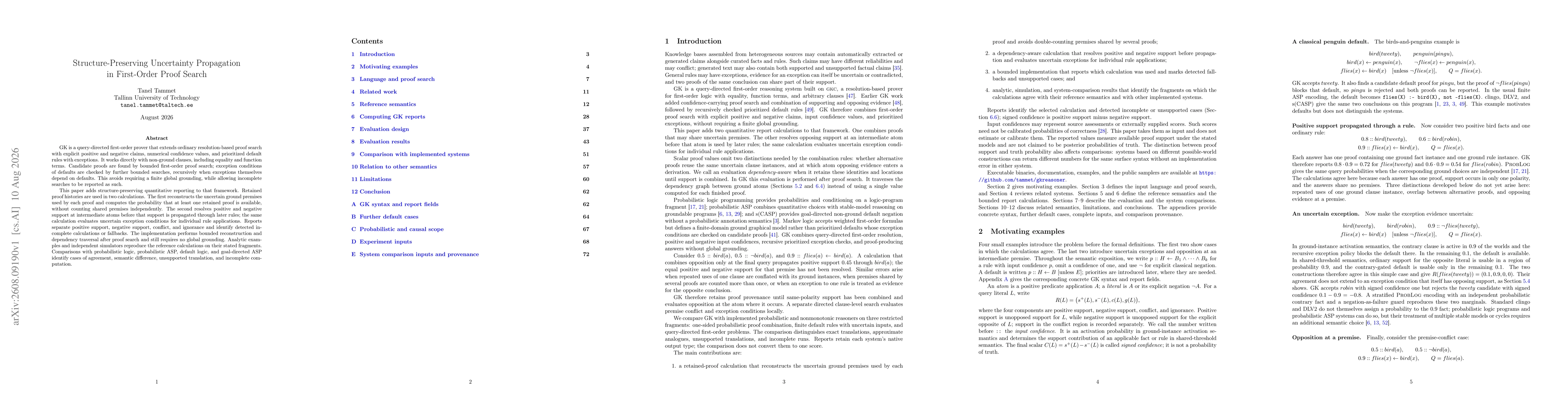 Thumbnail for Structure-Preserving Uncertainty Propagation in First-Order Proof Search