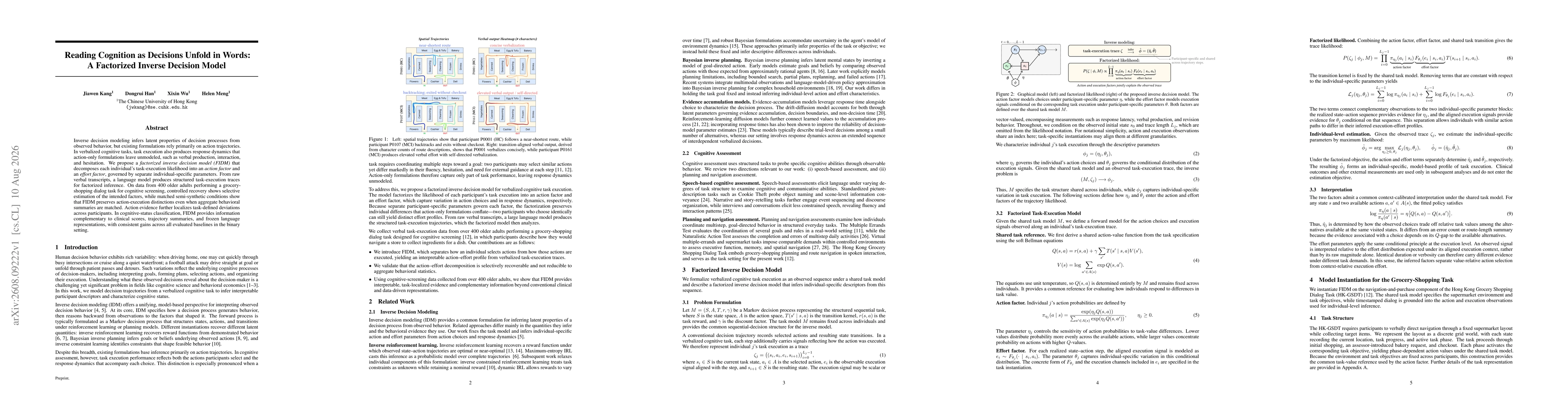 Thumbnail for Reading Cognition as Decisions Unfold in Words: A Factorized Inverse Decision Model