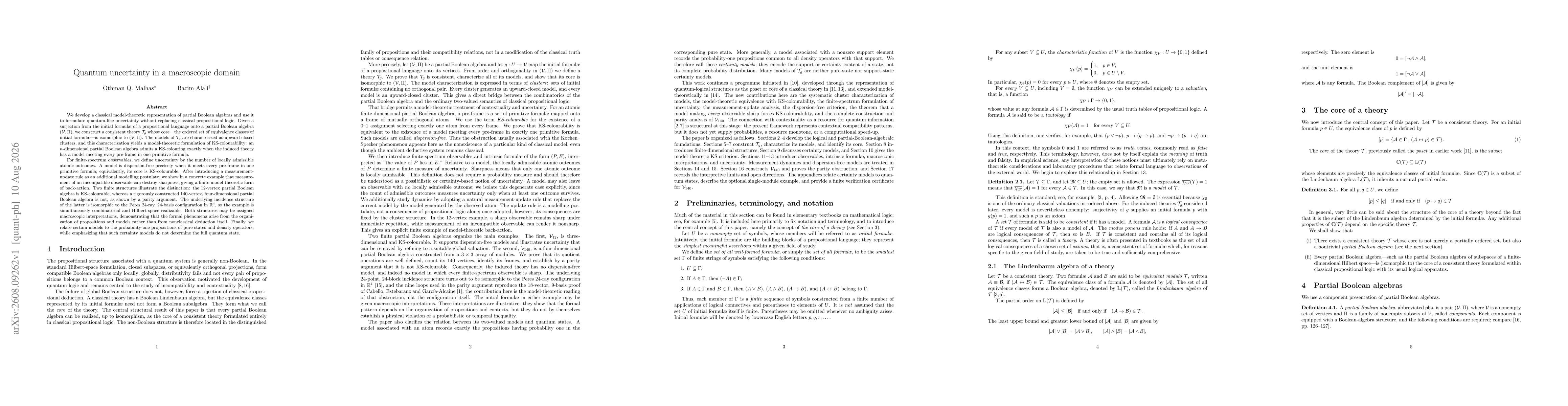 Thumbnail for Quantum uncertainty in a macroscopic domain