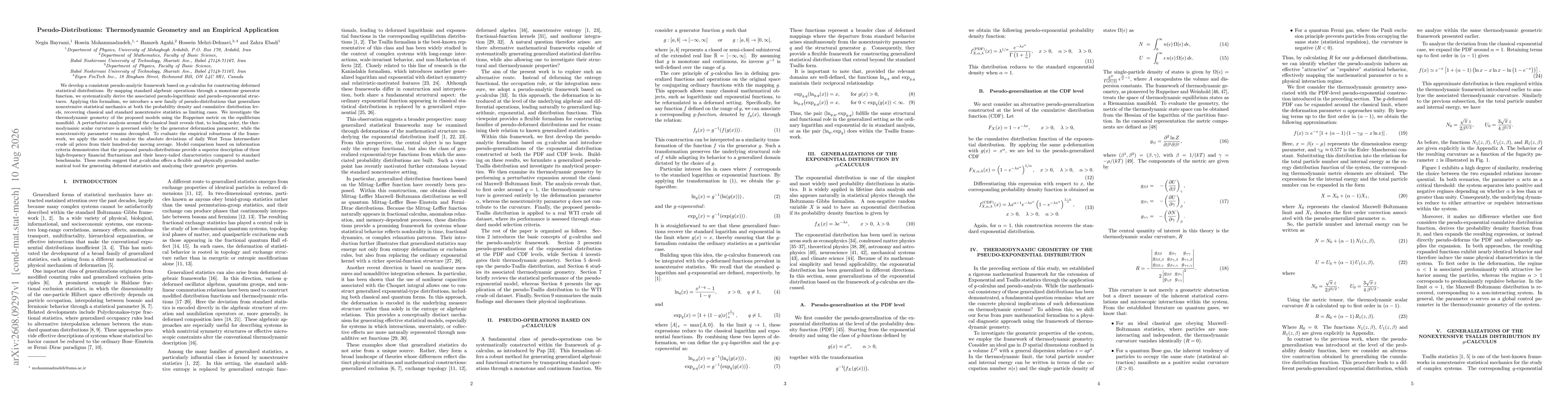 Thumbnail for Pseudo-Distributions: Thermodynamic Geometry and an Empirical Application