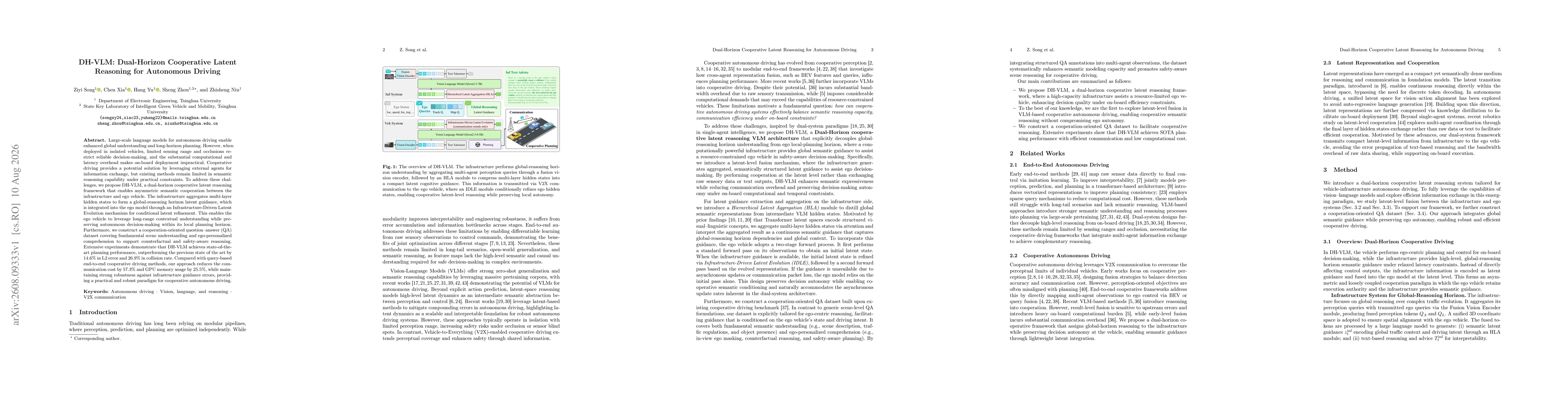 Thumbnail for DH-VLM: Dual-Horizon Cooperative Latent Reasoning for Autonomous Driving