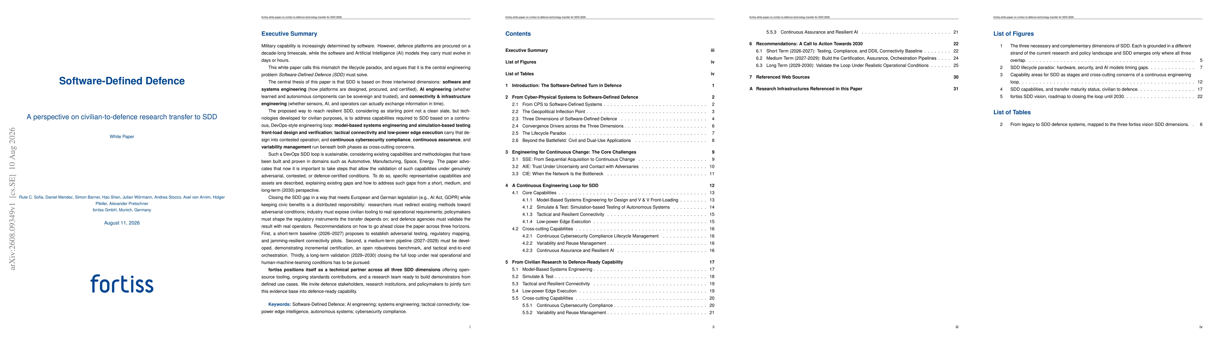 Thumbnail for White paper: A perspective on civilian-to-defence research transfer to SDD