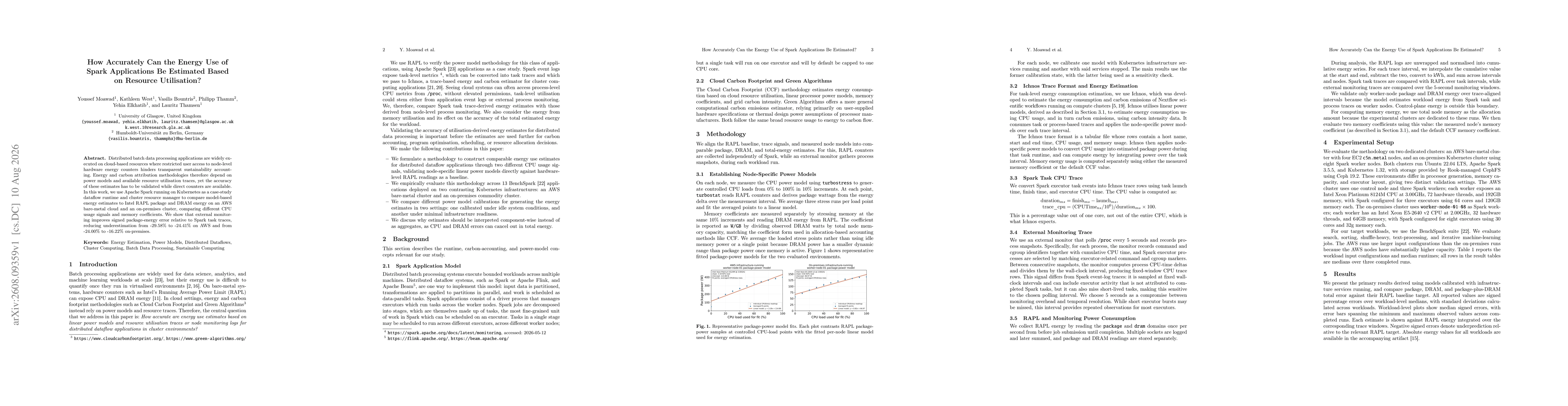 Thumbnail for How Accurately Can the Energy Use of Spark Applications Be Estimated Based on Resource Utilisation?