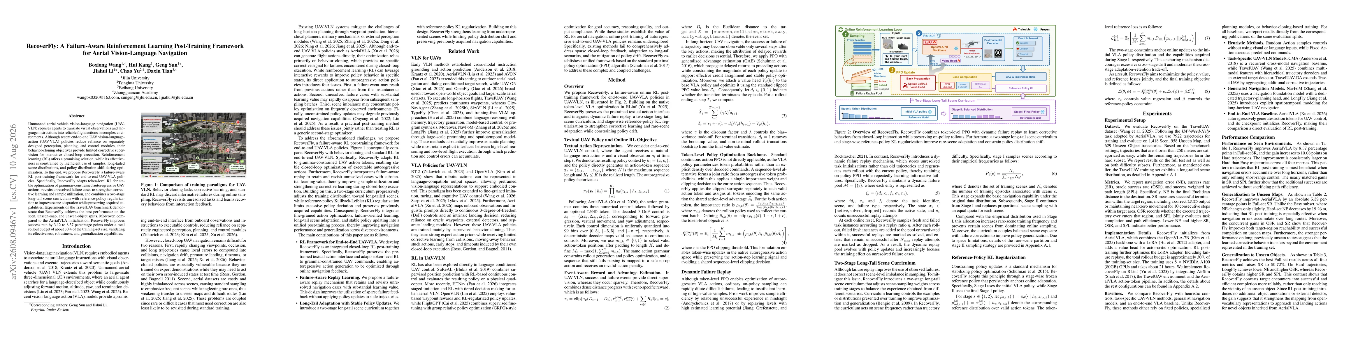 Thumbnail for RecoverFly: A Failure-Aware Reinforcement Learning Post-Training Framework for Aerial Vision-Language Navigation