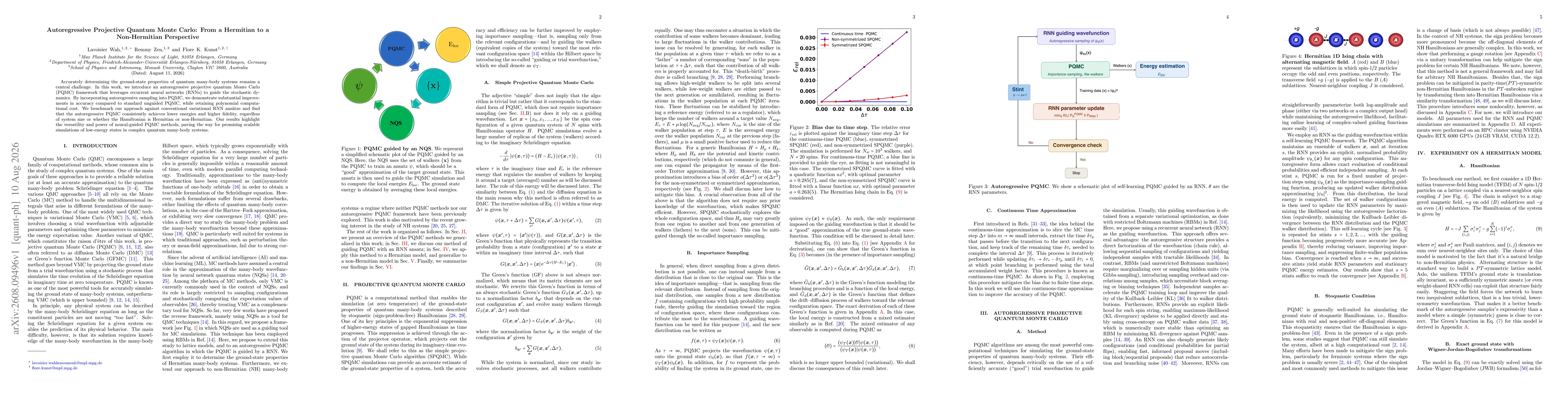 Thumbnail for Autoregressive Projective Quantum Monte Carlo: From a Hermitian to a Non-Hermitian Perspective
