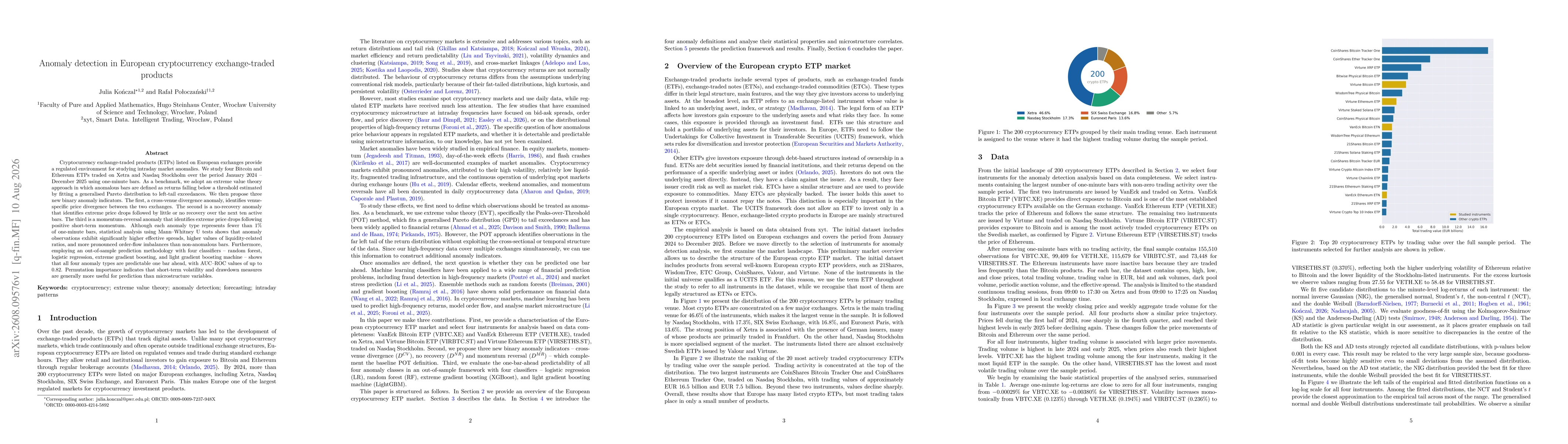 Thumbnail for Anomaly detection in European cryptocurrency exchange-traded products