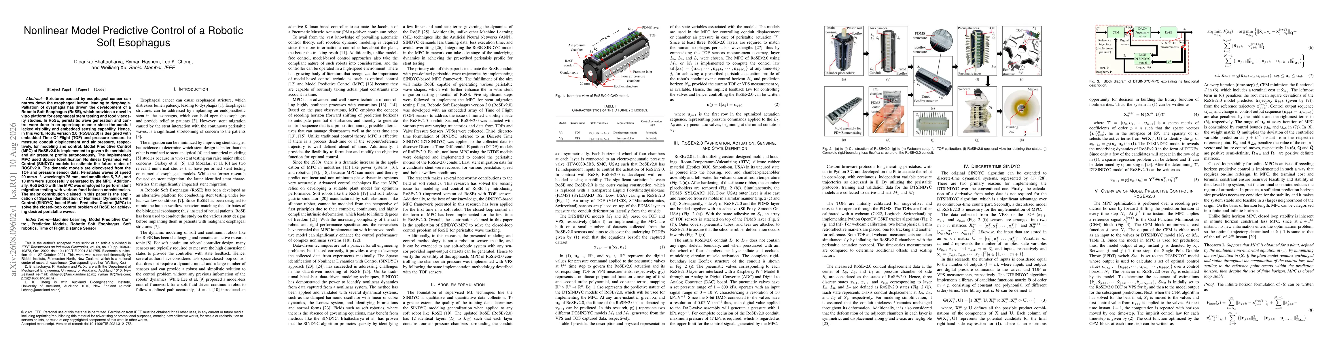 Thumbnail for Nonlinear Model Predictive Control of a Robotic Soft Esophagus